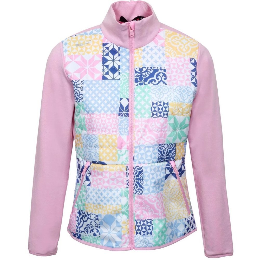 NWT RLX Ralph Lauren Women's Golf Hybrid Coolwool Patchwork Performance Jacket L